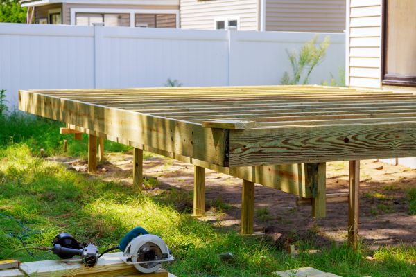 Elevated Deck Installation in Woodstock