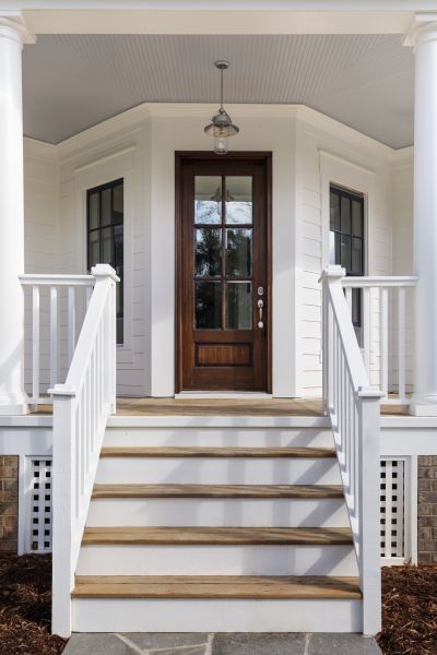 Stoop Railing Installation in Woodstock