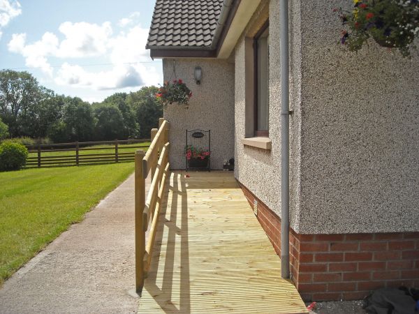 Hardwood Ramp Installation in Woodstock