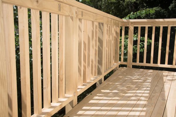 Pine Deck Installation in Woodstock